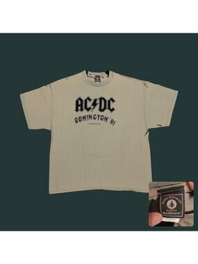 Y2K 2006 ACDC Donington 91 Reverse Overdye T-Shirt XL